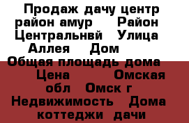 Продаж дачу центр район,амур 2 › Район ­ Центральнвй › Улица ­ Аллея9 › Дом ­ 16 › Общая площадь дома ­ 40 › Цена ­ 700 - Омская обл., Омск г. Недвижимость » Дома, коттеджи, дачи продажа   